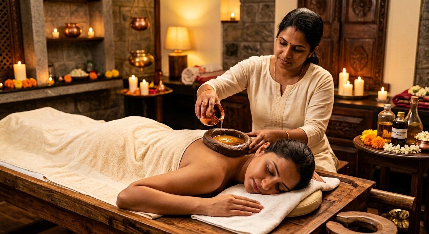 Greeva Basti — neck therapy
