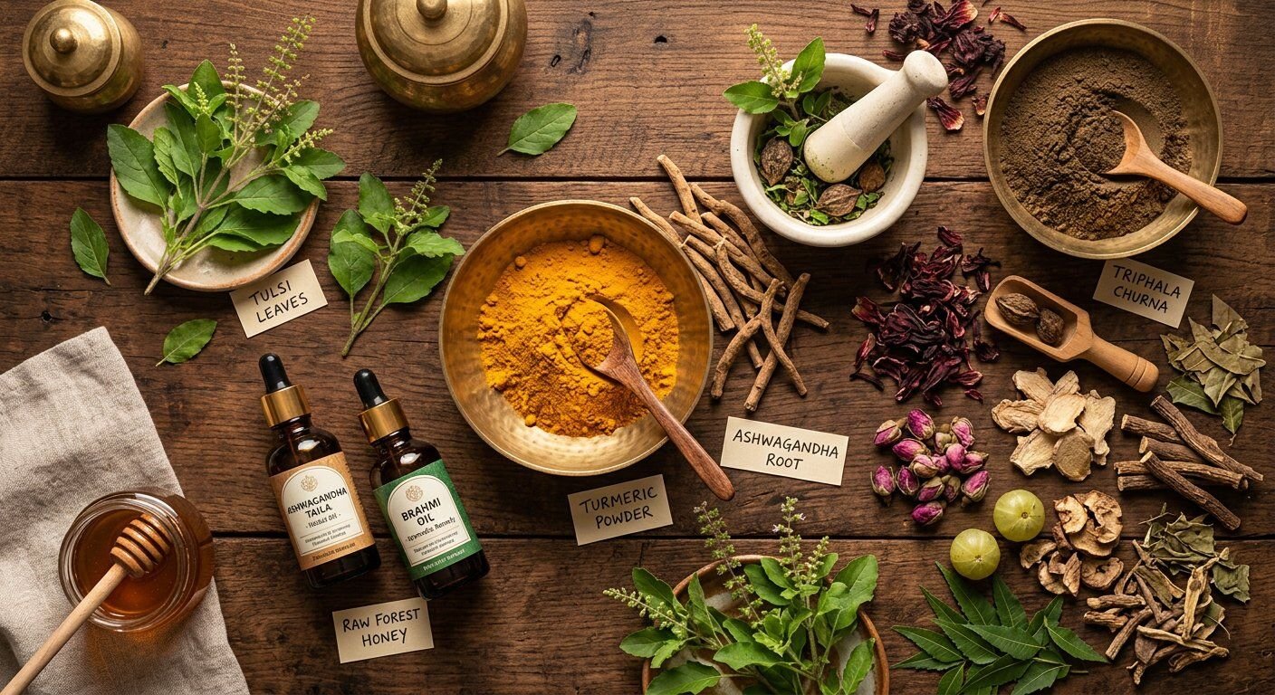 Natural ayurvedic herbs and medicines